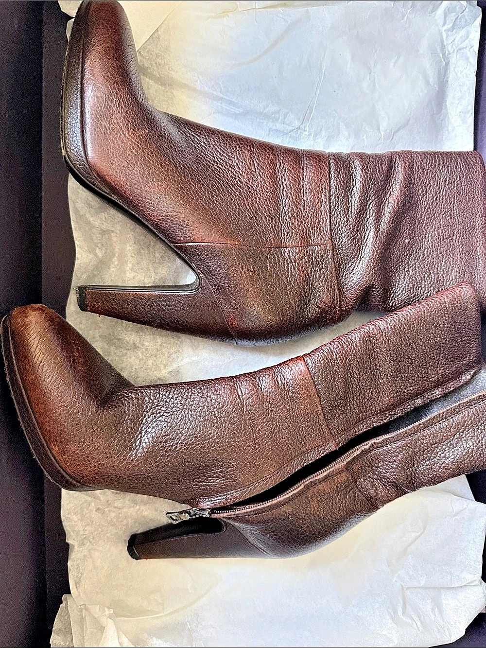 Prada Brown Heeled Boots EU 36